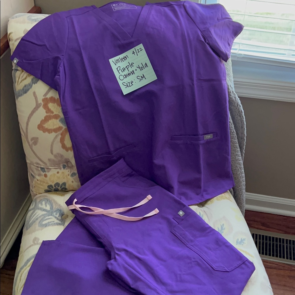Figs Scrub Set Magic Purple